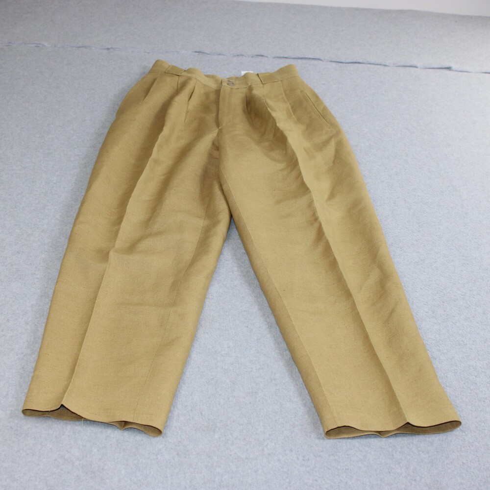 Vintage Giorgio Sant Angelo Pant Woman 6 Beige Linen Chino Heritage Academia